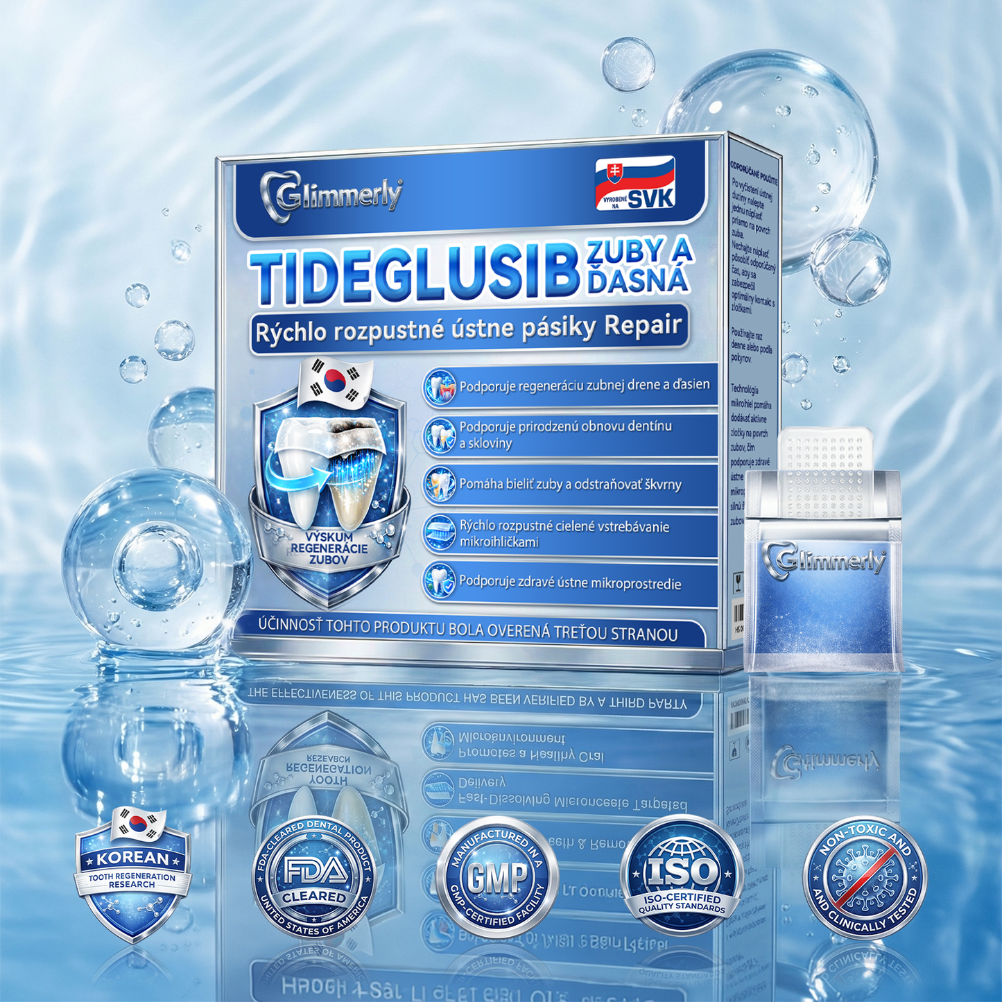 𝐺𝑙𝑖𝑚𝑚𝑒𝑟𝑙𝑦®😁Tideglusib zuby a dasna Rýchlo rozpustné ústne pásiky Repair🦷🦷