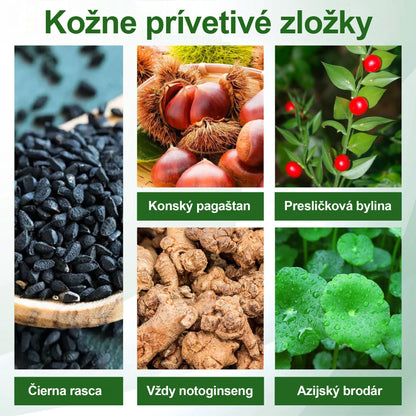 Dorina® Bylinný krém na zmiernenie opuchov s čiernou rascou.